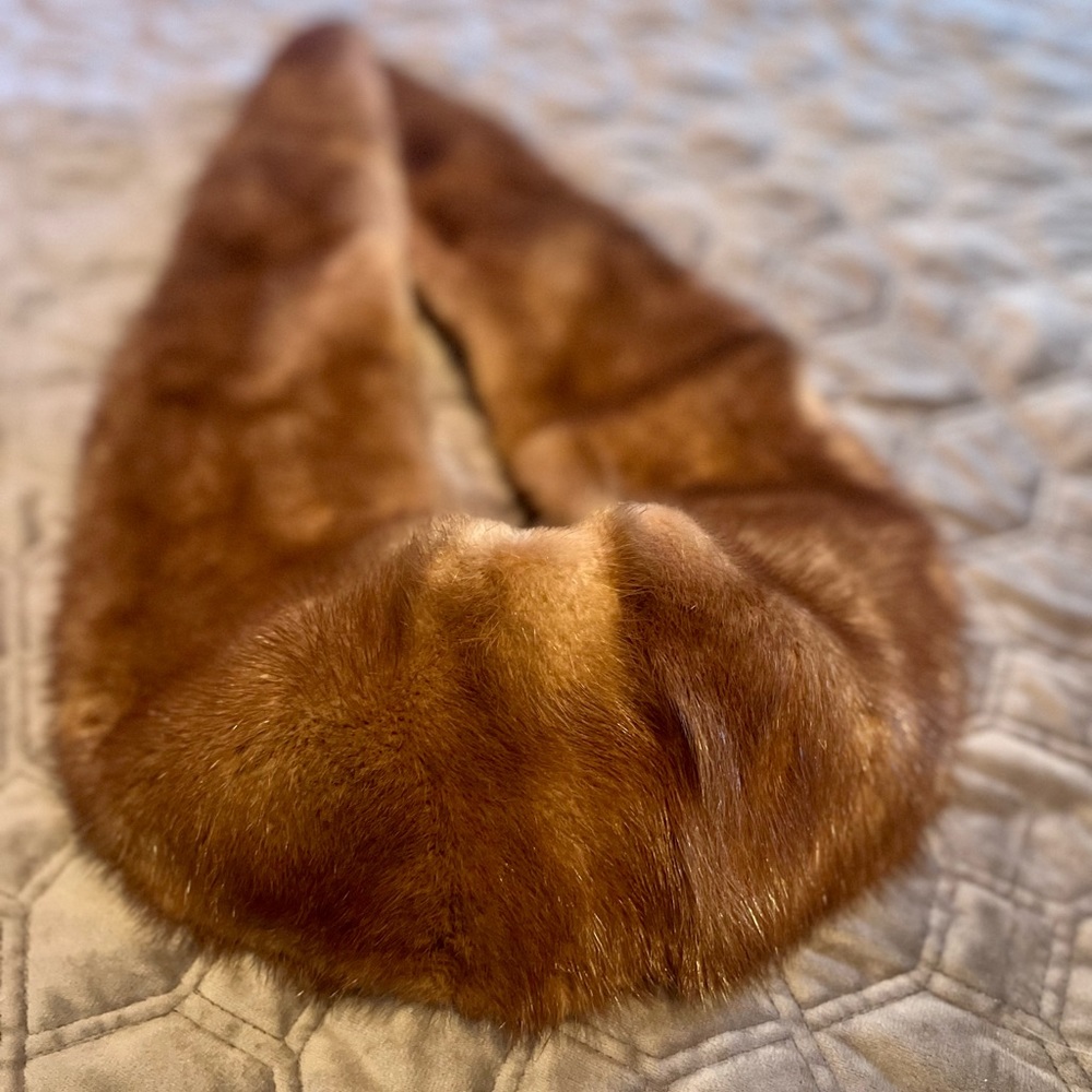 Real fox fur shawl